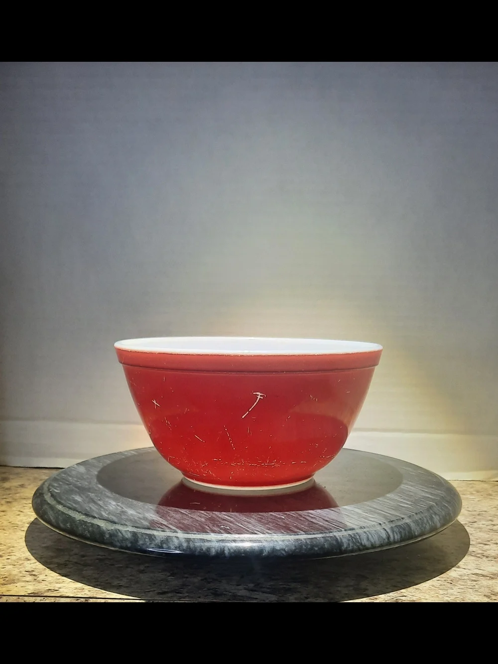 Vintage Pyrex Friendship Red 402 Mixing Bowl